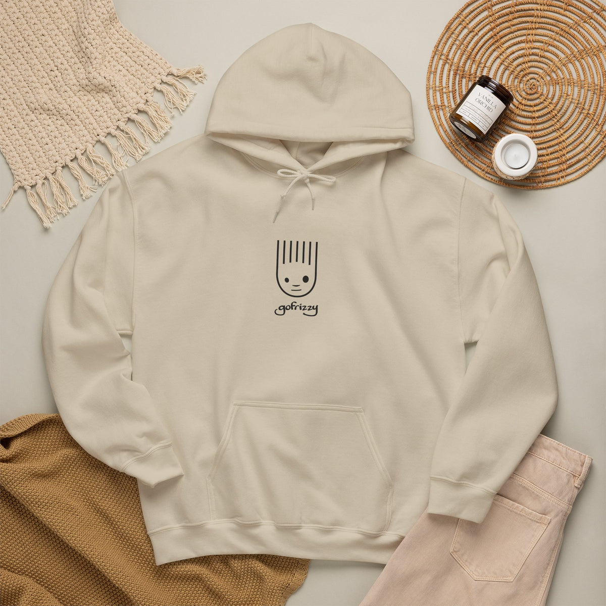 Strategizing — Gofrizzy Graphic Hoodie | Light Colors
