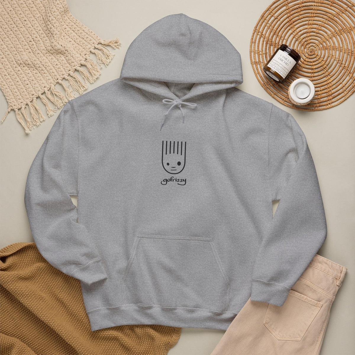 Detached — Gofrizzy Graphic Hoodie | Light Colors